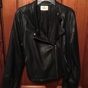 American Eagle Vegan Leather Moto Jacket